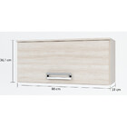 Armário Aéreo Com 1 Porta Basculante Luiza Poliman Móveis