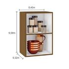 Armário Aéreo Com 1 Porta E Prateleira Evidence Carvalho Poli