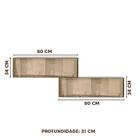 Armário Aéreo Com 2 Portas Basculantes 100% Mdf Em Vidro Refl