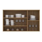 Armário Aéreo Com 3 Portas, Duas Emolduradas De Vidro E Com N