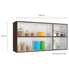 Armário Aéreo Com 3 Portas E Prateleira 120cm Evidence Amêndo