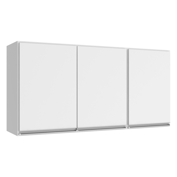 Armário Aéreo Com 3 Portas E Prateleira 120cm Evidence Branco