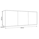 Armário Aéreo Com Balcão Evidencia 5 Portas 3 Gavetas Evidenc