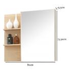 Armário Aéreo Com Espelho Para Banheiro Branco