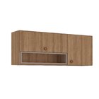 Armário Aéreo Com Nicho 2 Portas 120cm Marti Mel/fendi