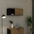 Armário Aéreo Com Nicho E Porta Basculante 35cm X 80cm X 35cm