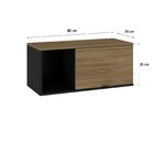 Armário Aéreo Com Nicho E Porta Basculante 35cm X 80cm X 35cm