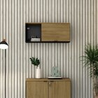 Armário Aéreo Com Nicho E Porta Basculante 35cm X 80cm X 35cm