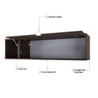 Armário Aéreo Com Nicho E Porta Basculante 35x135x35cm Lamina