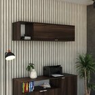 Armário Aéreo Com Nicho E Porta Basculante 35x135x35cm Lamina