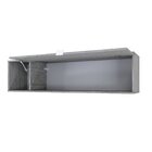 Armário Aéreo Com Nicho E Porta Basculante 35x135x35cm Snow/b