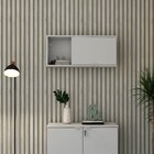 Armário Aéreo Com Nicho E Porta Basculante 35x80x35cm Branco