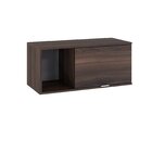 Armário Aéreo Com Nicho E Porta Basculante 35x80x35cm Nogal/b