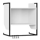 Armário Aéreo Com Suporte Metálico E Ganchos Soul Branco Tx -