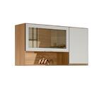 Armário Aéreo Com Vidro Reflecta 2 Portas Nature Off White Ja