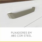 Armário Aéreo Condessa 2 Pt Branco E Nogal