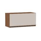 Armário Aéreo Conecta 1 Pt Ébano E Off White 70 Cm