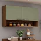 Armário Aéreo Conecta 2 Pt Ébano E Alecrim