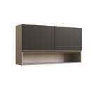 Armário Aéreo Conecta 2 Pt Turin E Grafite 120 Cm