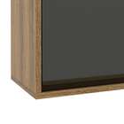 Armário Aéreo Confort 1 Pt Cinamomo E Grafite 80 Cm