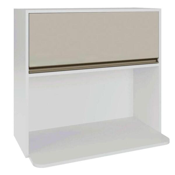 Armario Aereo Cozinha 100% Mdf 1 Porta Basculante E Nicho Mic