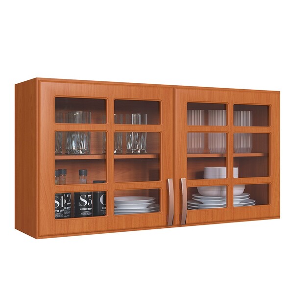 Armário Aéreo Cozinha 120 Cm 2 Portas Freijó - Indékes