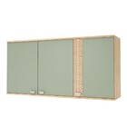 Armário Aéreo Cozinha 120 Cm 3 Portas 1 Prateleira Carvalho/a