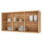 Armário Aéreo Cozinha 120 Cm 3 Portas 1 Prateleira Carvalho/a