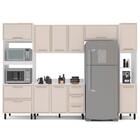 Armário Aéreo Cozinha 120 Cm Amara 3 Portas Branco/creme - Po