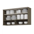 Armário Aéreo Cozinha 120 Cm Connect 1 Porta Ripado Duna/cris