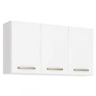 Armário Aéreo Cozinha 120 Cm Loá 3 Portas Branco - Nicioli