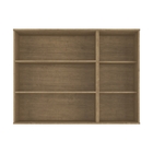 Armário Aéreo Cozinha 120cm 3 Porta Com Vidro Dubai 2902 Casa