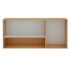 Armário Aéreo Cozinha 120cm 3 Portas Com Nicho Freijo/white L