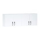 Armário Aéreo Cozinha 160cm 4 Portas Branco - Desk Design