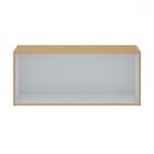 Armário Aéreo Cozinha 1 Porta Basculante Freijo/white Laca -