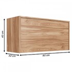 Armário Aéreo Cozinha 1 Porta Carvalho Oak Co12201 - Decibal