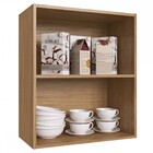 Armário Aéreo Cozinha 2 Portas 1 Prateleira 100% Mdf Naturall