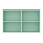 Armário Aéreo Cozinha 2 Portas 2 Prateleiras Ph3076 Verde Bal