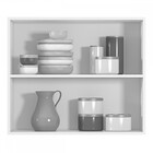 Armário Aéreo Cozinha 2 Portas Basculante 100% Mdf Amêndoa Rú