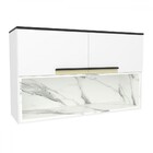 Armário Aéreo Cozinha 2 Portas Ph3079 Branco Artico/calacatta