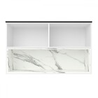 Armário Aéreo Cozinha 2 Portas Ph3079 Branco Artico/calacatta