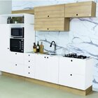 Armário Aéreo Cozinha 2 Portas Stella  Carvalho Treviso