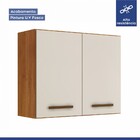 Armario Aéreo Cozinha 2 Portas Valencia Nature/off White - Ka