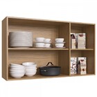 Armário Aéreo Cozinha 3 Portas 2 Prateleiras 100% Mdf Natural