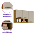 Armário Aéreo Cozinha 3 Portas Maísa