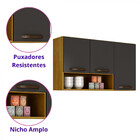 Armário Aéreo Cozinha 3 Portas Maísa