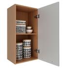 Armário Aéreo Cozinha 40 Cm 1 Porta Cz3118 Freijó/branco - Te