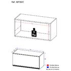 Armário Aéreo Cozinha 70 Cm 1 Porta Basculante Veneza Multimó