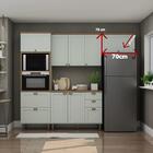 Armário Aéreo Cozinha 70cm Iluminata 100% Mdf 1 Porta Bascula