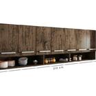 Armario Aereo Cozinha 7 Portas Castani Luxemburgo Brienza Mov